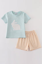 Blue easter bunny applique boy set - ARIA KIDS