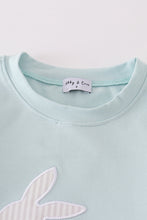 Blue easter bunny applique boy set - ARIA KIDS