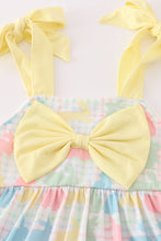 Easter bunny print bow girl dress - ARIA KIDS