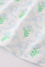 Green leaves bow print mom&me dress - ARIA KIDS