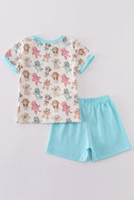 Blue character print boy set - ARIA KIDS