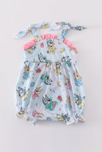 Pink character print ruffle girl bubble - ARIA KIDS