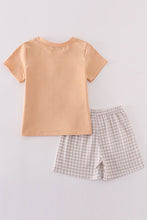 Tan easter bunny embroidery boy set - ARIA KIDS