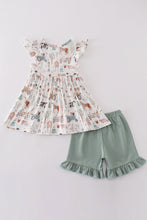 Sage farm print girl set - ARIA KIDS