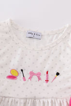 Pink make up embroidery girl dress - ARIA KIDS