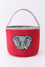 Maroon elephant print bucket - ARIA KIDS