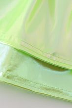 Chartreuse girl ruffle laser skorts - ARIA KIDS