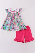 Confetti bloom I love mom embroidery girl set - ARIA KIDS
