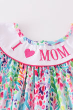 Confetti bloom I love mom embroidery girl set - ARIA KIDS