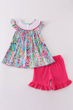 Confetti bloom I love mom embroidery girl set - ARIA KIDS