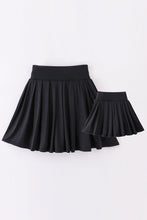 Black Pleats active mom&me skorts - ARIA KIDS