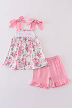 Pink floral MAMA'S embroidery set - ARIA KIDS