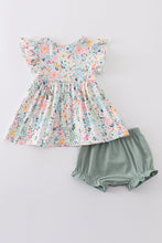 Spring blossom print bloomer set - ARIA KIDS