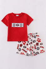 Red georgia embroidery set - ARIA KIDS