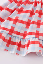 Blue farm embroidery smocked bloomer set - ARIA KIDS