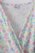 Purple floral print women dress - ARIA KIDS
