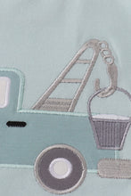 Blue crane truck applique set - ARIA KIDS