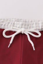 Maroon elephant embroidery swim trunks - ARIA KIDS