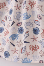 Blue ocean breeze shells print mom&me dress - ARIA KIDS