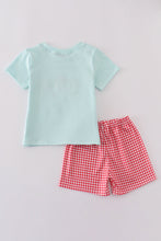 Blue farm embroidery set - ARIA KIDS