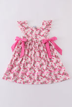 Pink boots print dress - ARIA KIDS