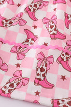Pink boots print dress - ARIA KIDS