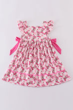 Pink boots print dress - ARIA KIDS