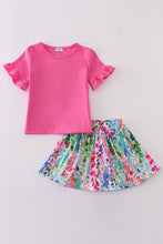 Rainbow garden print skorts set - ARIA KIDS