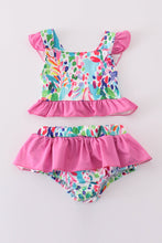 Rainbow garden print 2pc swimsuit - ARIA KIDS