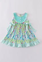 Ocean bloom print ruffle dress - ARIA KIDS