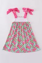 Pink crab embroidery dress - ARIA KIDS