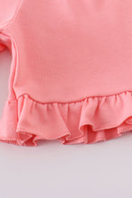 Pink floral print smocked set - ARIA KIDS