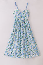 Tranquil garden print mom dress - ARIA KIDS