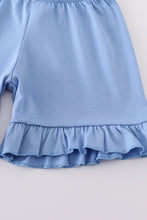 Blue sailboat print girl set - ARIA KIDS