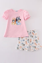 Pink character applique girl set - ARIA KIDS