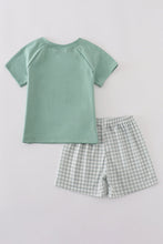 Green chicken applique boy set - ARIA KIDS