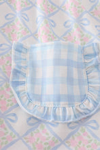 Plaid floral bow print girl set - ARIA KIDS