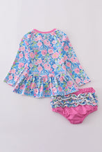 Blue blossom charm girl 2pc swimsuit - ARIA KIDS