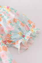 Green springtime bloom smocked girl set - ARIA KIDS