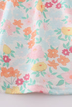 Green springtime bloom smocked girl set - ARIA KIDS