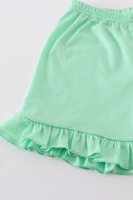 Green springtime bloom smocked girl set - ARIA KIDS