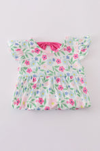 Meadow delight print girl bubble - ARIA KIDS