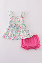 Meadow delight print girl bloomer set - ARIA KIDS