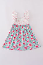 Blushing rose garden print girl dress - ARIA KIDS