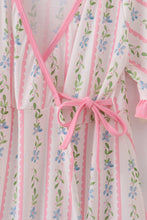 Pink floral print mom ruffle dress - ARIA KIDS