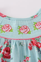 Rosebud bliss print smocked girl set - ARIA KIDS