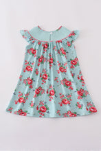 Rosebud bliss print smocked girl dress - ARIA KIDS
