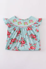 Rosebud bliss print smocked girl dress - ARIA KIDS