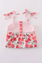 Pink floral print girl set - ARIA KIDS