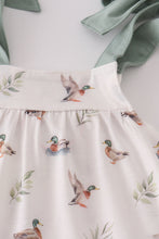 Green duck print bloomer set - ARIA KIDS